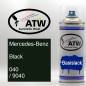 Preview: Mercedes-Benz, Black, 040 / 9040: 400ml Sprühdose, von ATW Autoteile West.